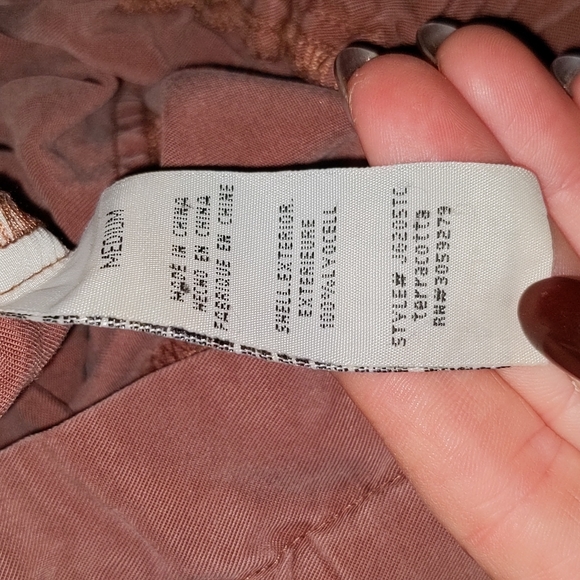 🌷3/15🌷 Thread & Supply Dust Rose High Waist Wide Legged Pants Size M - Picture 8 of 8